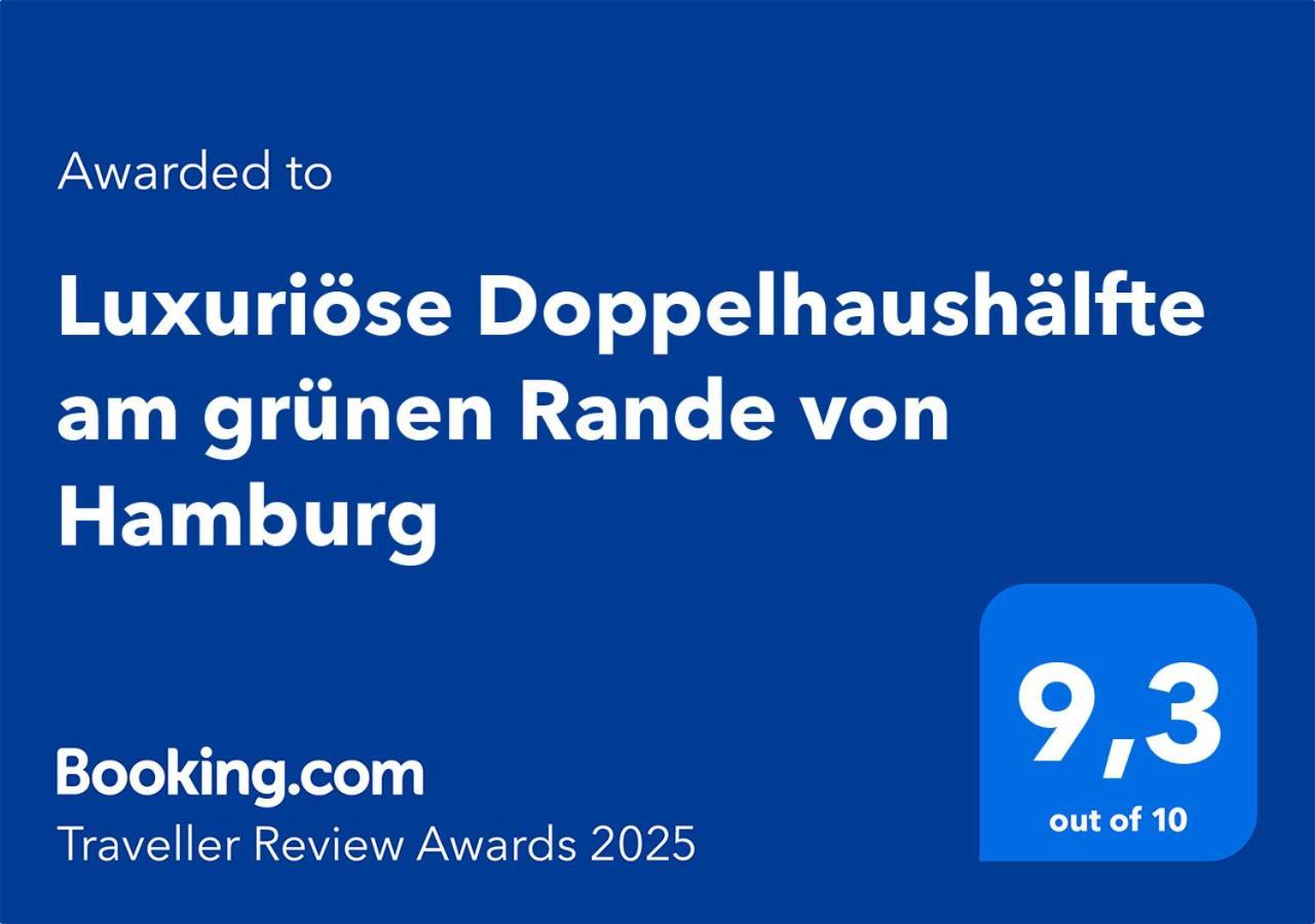 Luxurioese Doppelhaushaelfte Am Gruenen Rande Von Hamburg Leilighet Oststeinbek Eksteriør bilde